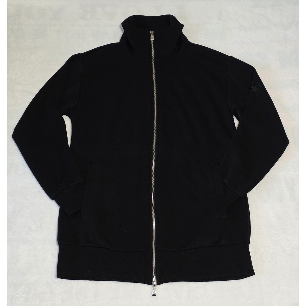 Converse Chuck Taylor All Star Full Zip Funnel Neck Sweatshirt Black XS CVW5C011